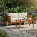 Alaterre Furniture 2pc Barton Outdoor Weather Resistant Furniture Set with Couch & Coffee Table