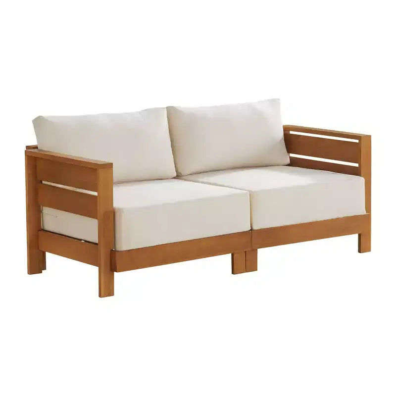 Ensemble de mobilier d'extérieur 2 pièces résistant aux intempéries avec canapé et table basse