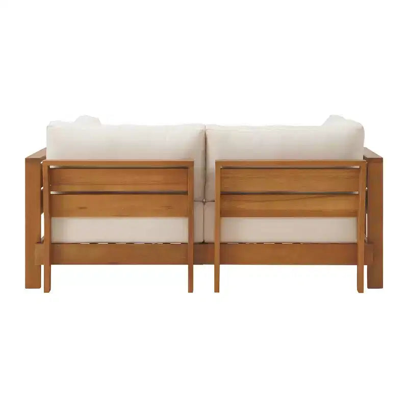 Ensemble de mobilier d'extérieur 2 pièces résistant aux intempéries avec canapé et table basse