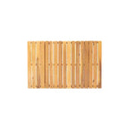 Ensemble causeuse et table basse d'extérieur en bois d'acacia avec coussin