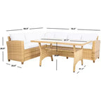 Ensemble de sièges d'angle 3 pièces - Intérieur/extérieur