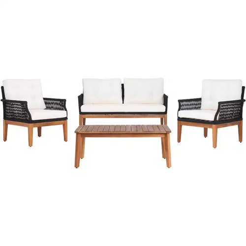 Winslo 4 Piece Living Set - Indoor/Outdoor - PAT7075 - Safavieh