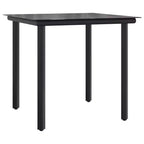 Ensemble de repas de jardin en rotin synthétique avec coussins