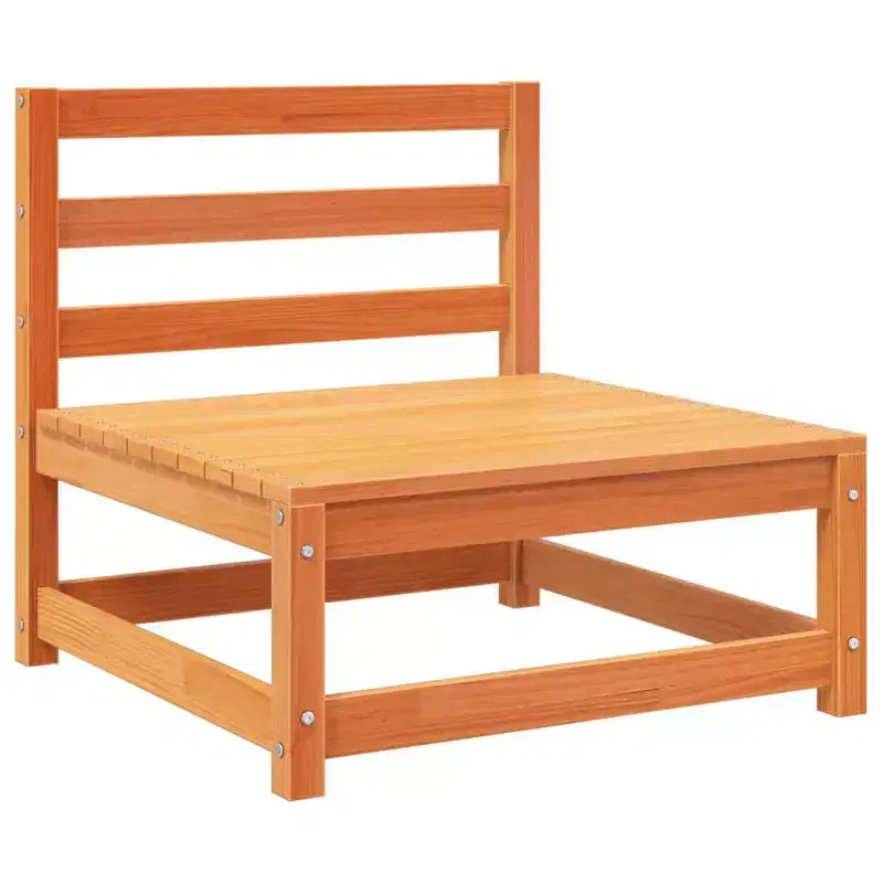 Ensemble de canapés de jardin en pin massif naturel, grand modulaire
