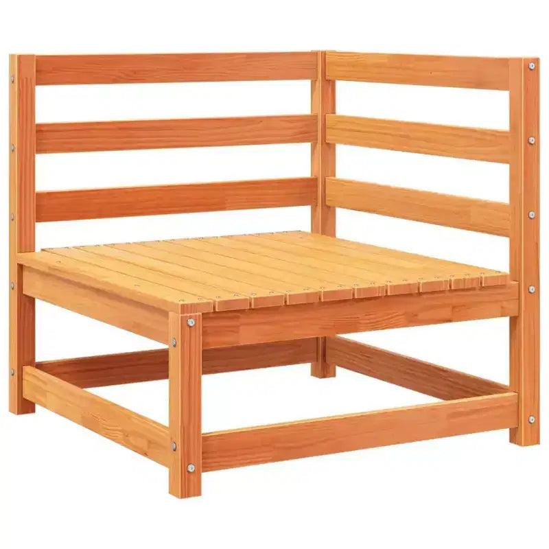 Ensemble de canapés de jardin en pin massif naturel, grand modulaire