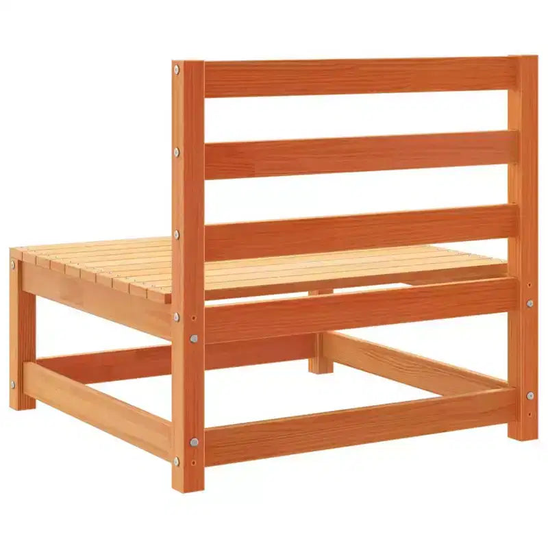 Ensemble de canapés de jardin en pin massif naturel, grand modulaire