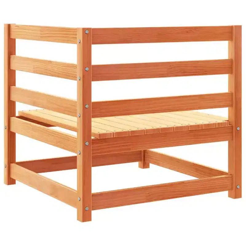 Ensemble de canapés de jardin en pin massif naturel, grand modulaire