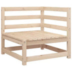 Ensemble de canapés de jardin en pin massif naturel, grand modulaire