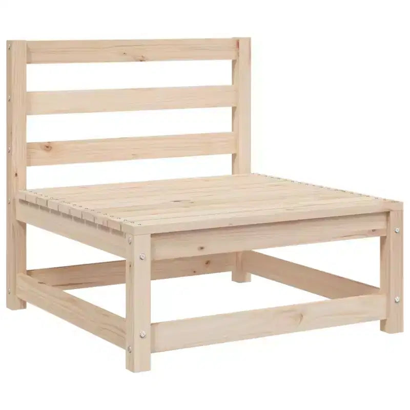 Ensemble de canapés de jardin en pin massif naturel, grand modulaire