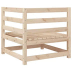 Ensemble de canapés de jardin en pin massif naturel, grand modulaire