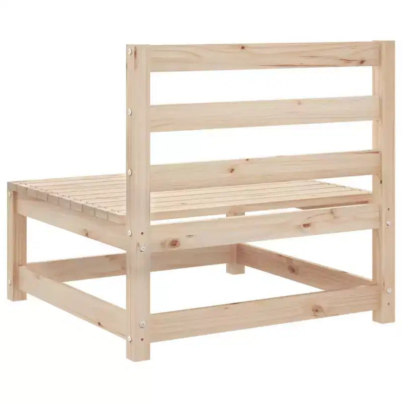 Ensemble de canapés de jardin en pin massif naturel, grand modulaire