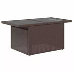 Salon de jardin en rotin synthétique avec coussins et table