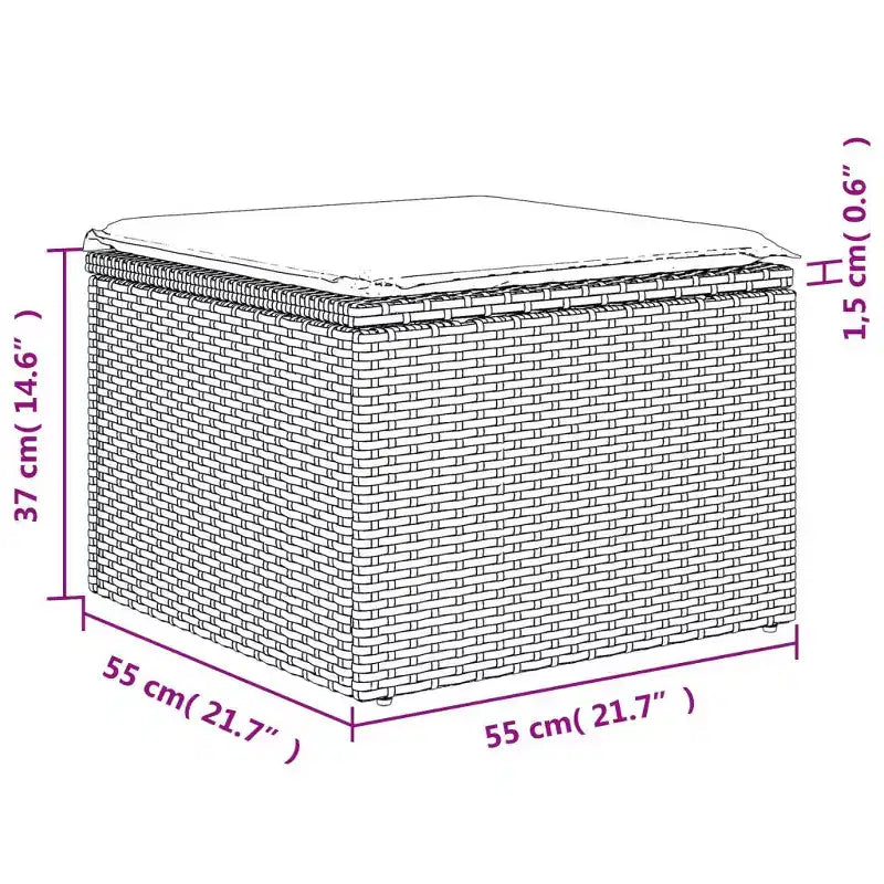 Ensemble de canapés de jardin avec coussins – Conception modulaire flexible