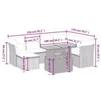 Ensemble de canapés de jardin avec coussins – Conception modulaire flexible