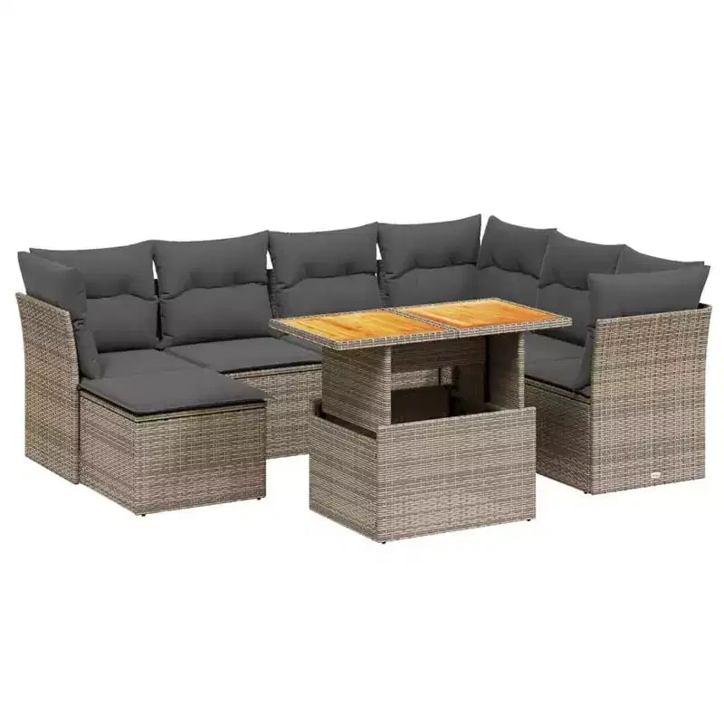 Ensemble de canapés de jardin avec coussins – Conception modulaire flexible