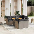 Ensemble de canapés de jardin avec coussins – Design moderne en polyrotin