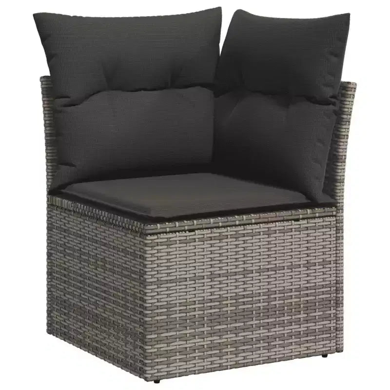 Ensemble de canapés de jardin avec coussins – Design moderne en polyrotin
