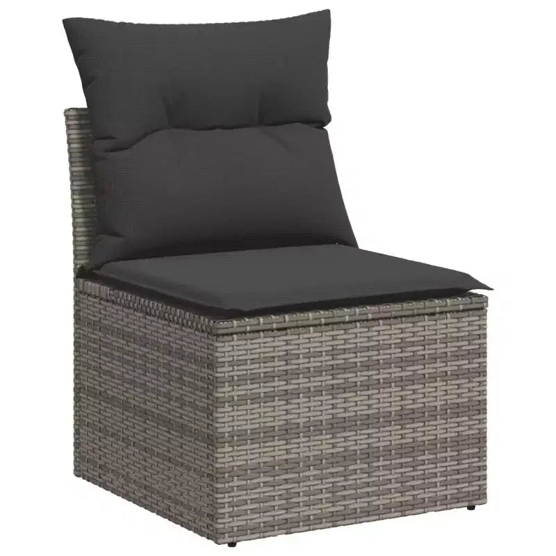Ensemble de canapés de jardin avec coussins – Design moderne en polyrotin