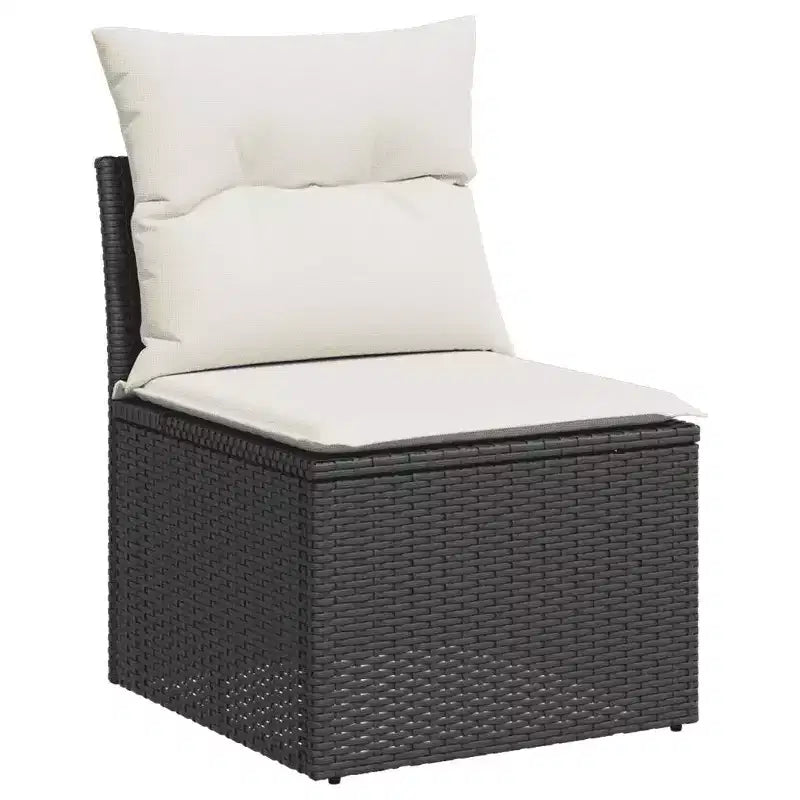Ensemble de canapés de jardin avec coussins – Design moderne en polyrotin