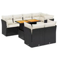 Ensemble de canapés de jardin avec coussins – Design moderne en polyrotin