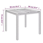 Ensemble repas de jardin avec coussins