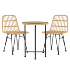 Mobilier de salle à manger de jardin en rotin synthétique
