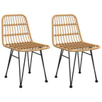 Mobilier de salle à manger de jardin en rotin synthétique