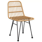 Mobilier de salle à manger de jardin en rotin synthétique