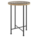 Mobilier de salle à manger de jardin en rotin synthétique
