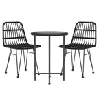 Mobilier de salle à manger de jardin en rotin synthétique