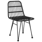 Mobilier de salle à manger de jardin en rotin synthétique