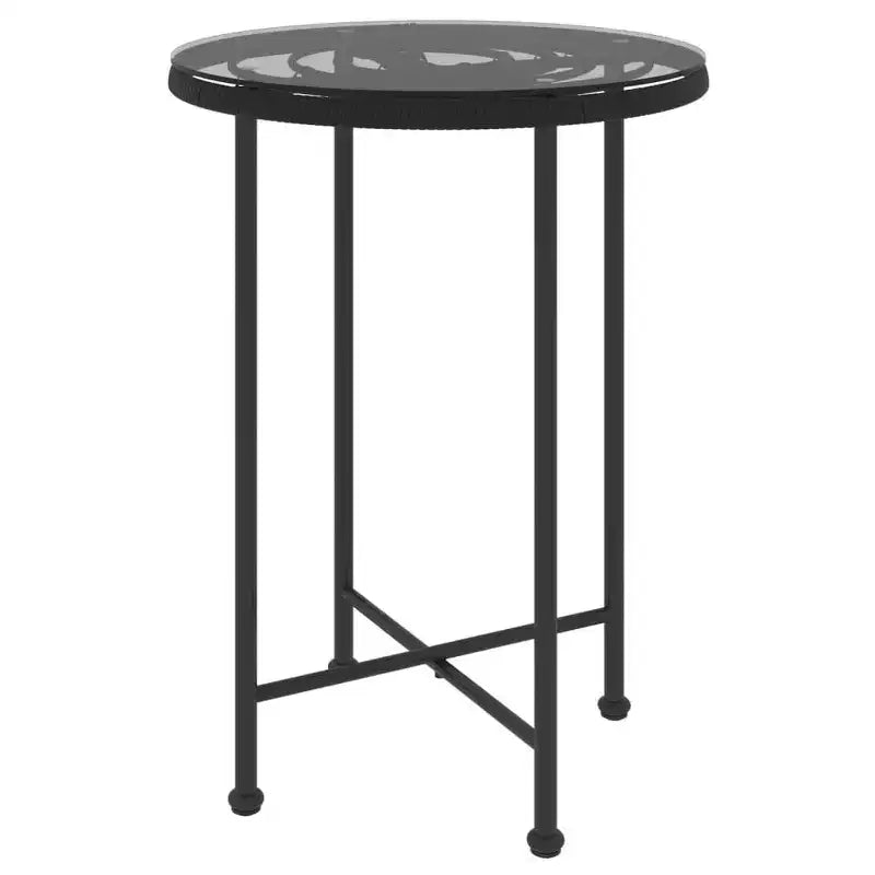 Mobilier de salle à manger de jardin en rotin synthétique