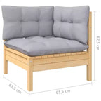 Ensemble de mobilier de jardin d'extérieur avec coussins de différentes couleurs