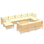vidaXL Outdoor Garden Furniture Set with Cushions in Different Colors