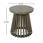 Ensemble de conversation 3 pièces en bois d'acacia pour patio, 2 fauteuils de club avec table d'appoint pour jardin/patio/terrasse