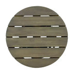 Ensemble de conversation 3 pièces en bois d'acacia pour patio, 2 fauteuils de club avec table d'appoint pour jardin/patio/terrasse