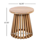 Ensemble de conversation 3 pièces en bois d'acacia pour patio, 2 fauteuils de club avec table d'appoint pour jardin/patio/terrasse