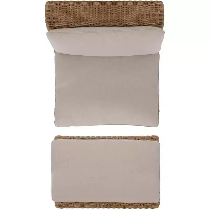 Ensemble de meubles de patio – Intérieur/Extérieur – Naturel/Taupe