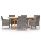 vidaXL Patio Dining Set Outdoor Dining Set Table and Chair Set for Garden