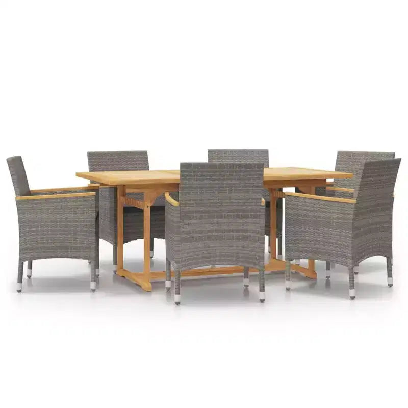 vidaXL Patio Dining Set Outdoor Dining Set Table and Chair Set for Garden