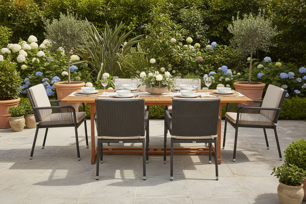 Ensemble de salle à manger de patio, ensemble de salle à manger d'extérieur, ensemble table et chaises pour jardin