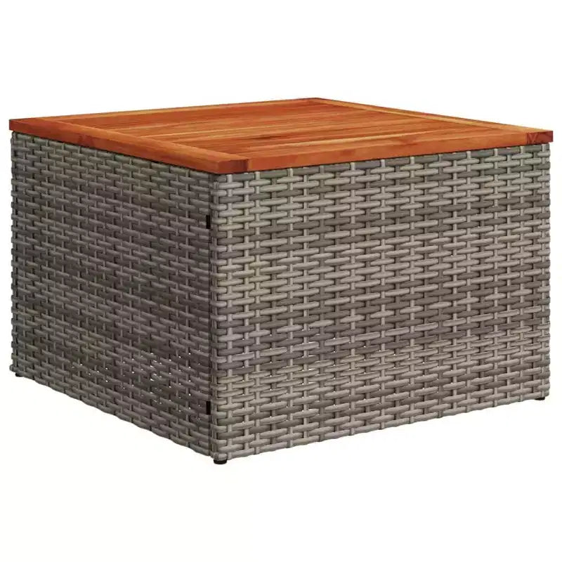 Ensemble de canapés de jardin 6 pièces avec coussins en poly rotin gris