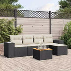 Ensemble de canapés de patio avec coussins, mobilier d'extérieur en poly rotin