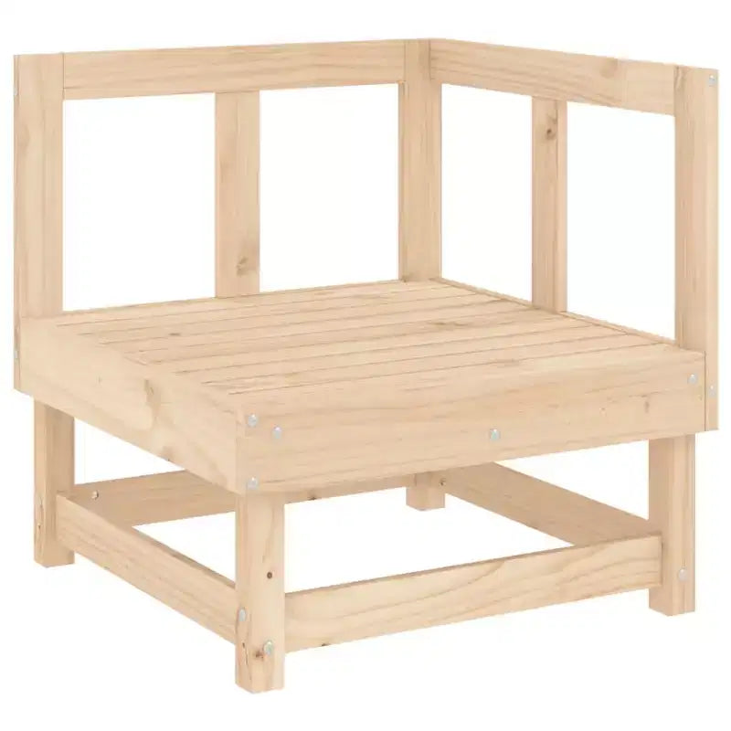 Ensemble de salon de patio d'extérieur 5 pièces en pin massif