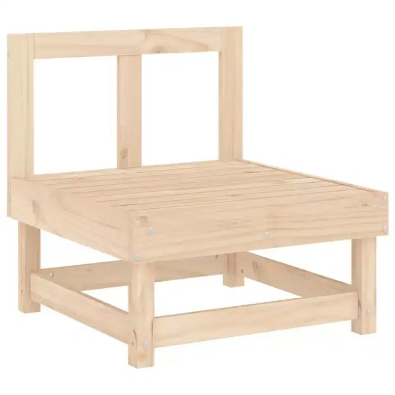 Ensemble de salon de patio d'extérieur 5 pièces en pin massif