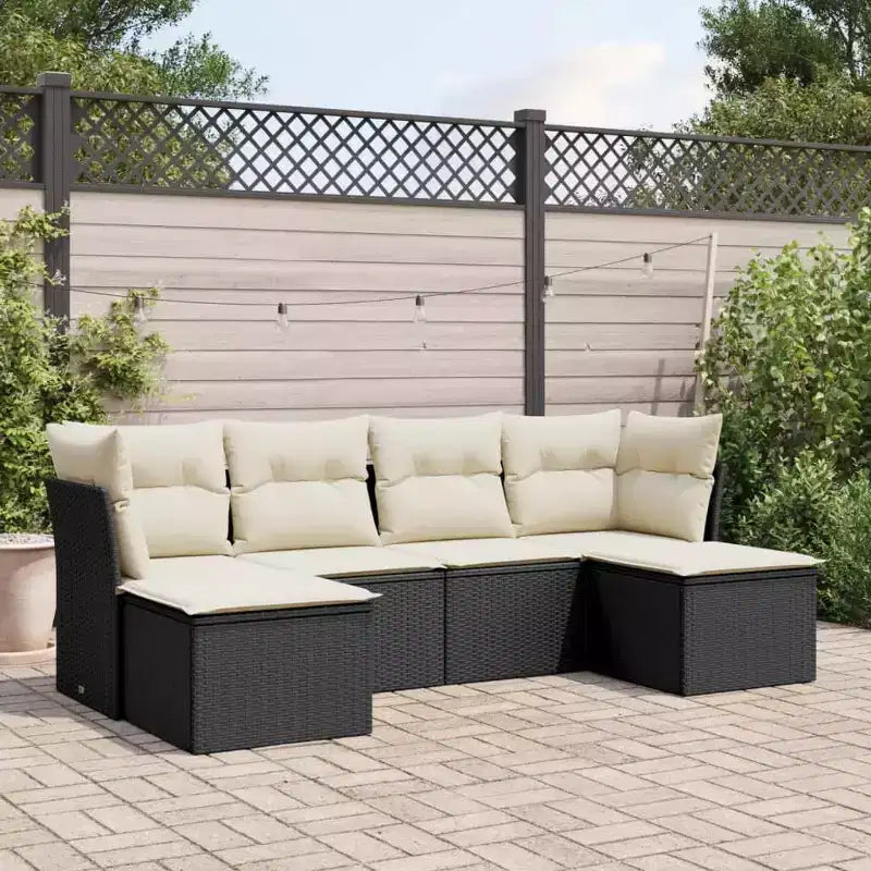 Salon de jardin en rotin PE grand salon de jardin modulaire