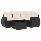 vidaXL Modular Garden Sofa Set with Cushions and Storage