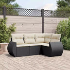 Ensemble de canapé de jardin modulable avec coussins et rangement