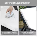 Ensemble de 3 pièces d'extérieur comprenant 2 chaises longues en rotin et fer forgé avec table