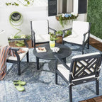 Ensemble de sièges de café de terrasse 5 pièces - Intérieur/Extérieur